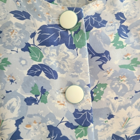 Vintage silk‎ skirt suit set floral - Picture 3 of 14